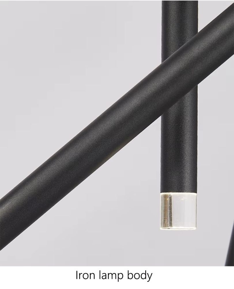 Люстра 9732/6+7, D600 LED, 26W, 3000K, Alva Donna, Черный