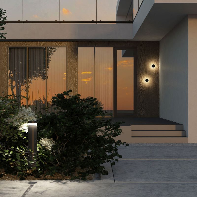 Бра 11*12*12- см, *LED*12W, 3000K, Denkirs VEGA DK9810-BK, черный алюминий