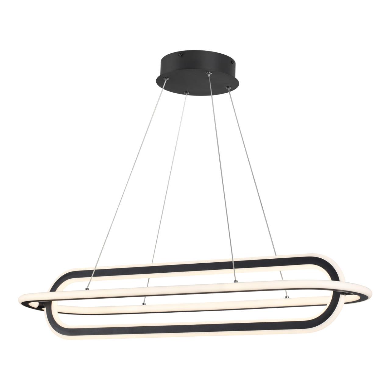 Светильник диммируемый, пульт ДУ 90*25*200 см, LED 116 W, 4000К Черный Novotech Over 359173 IP20
