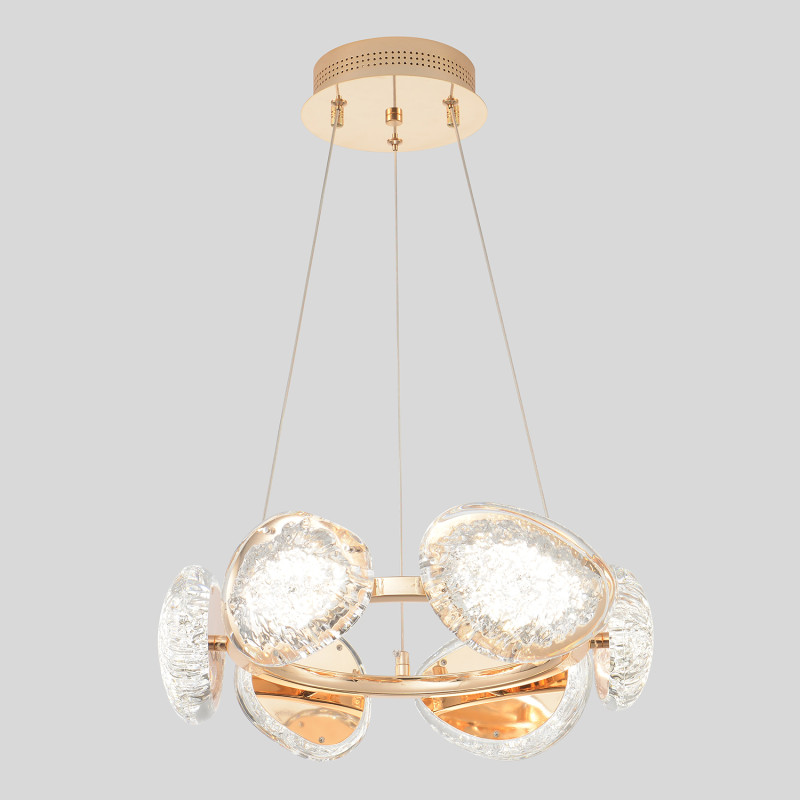 Светильник 40 см, 48W, 3000-6000K, Crystal Lux FELICIDAD SP48W LED, золото