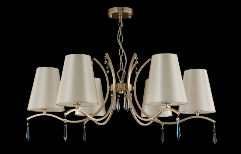 Люстра 86 см, Crystal Lux RENATA SP6 GOLD Золотой