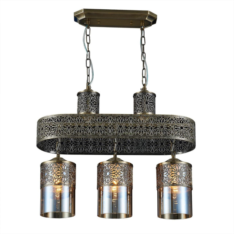 Люстра подвесная Citilux Эмир CL467233 бронза 56*20*48