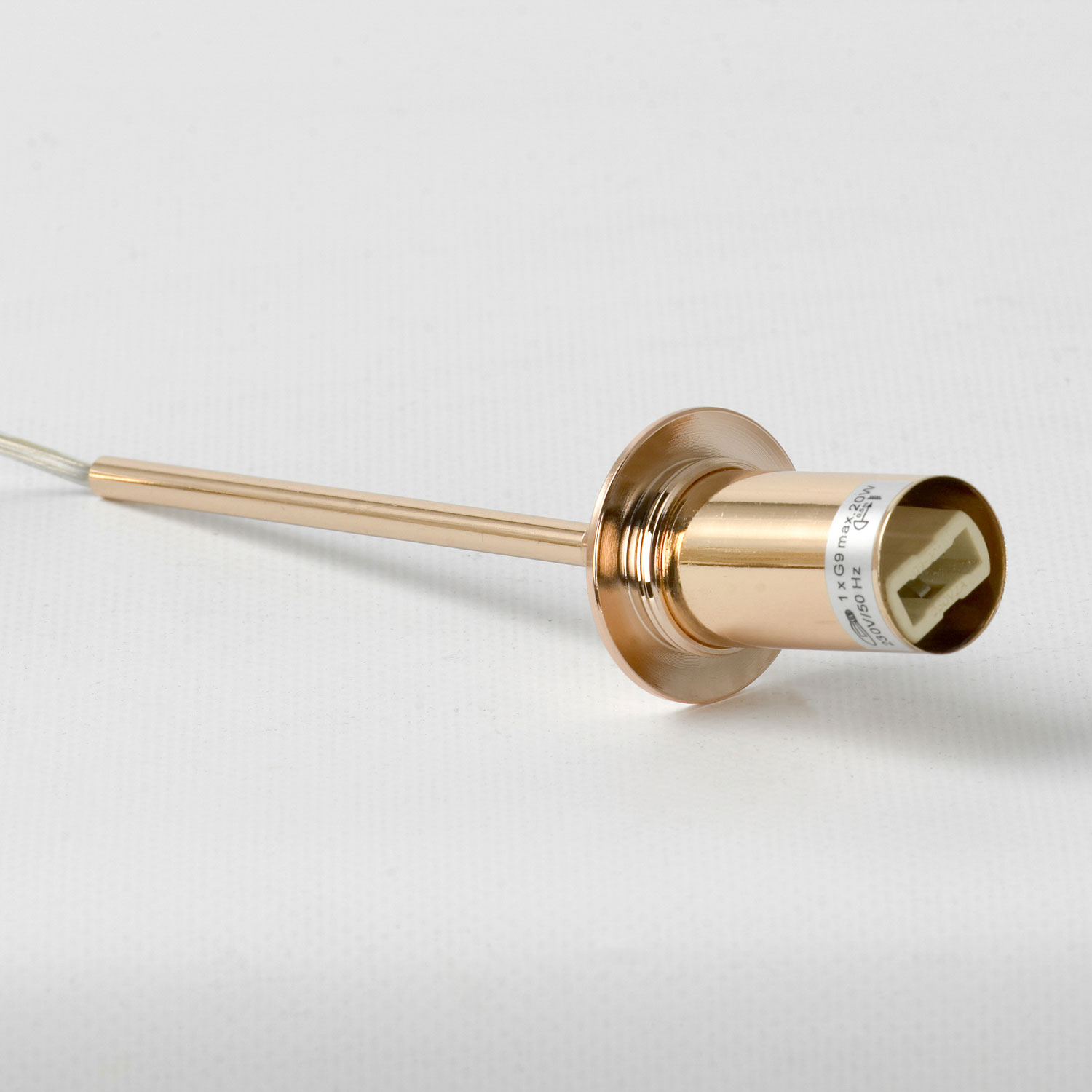 Подвесной светильник 13*30 см, 1*G9*20W  Lussole Appling LSP-8736 блестящее золото