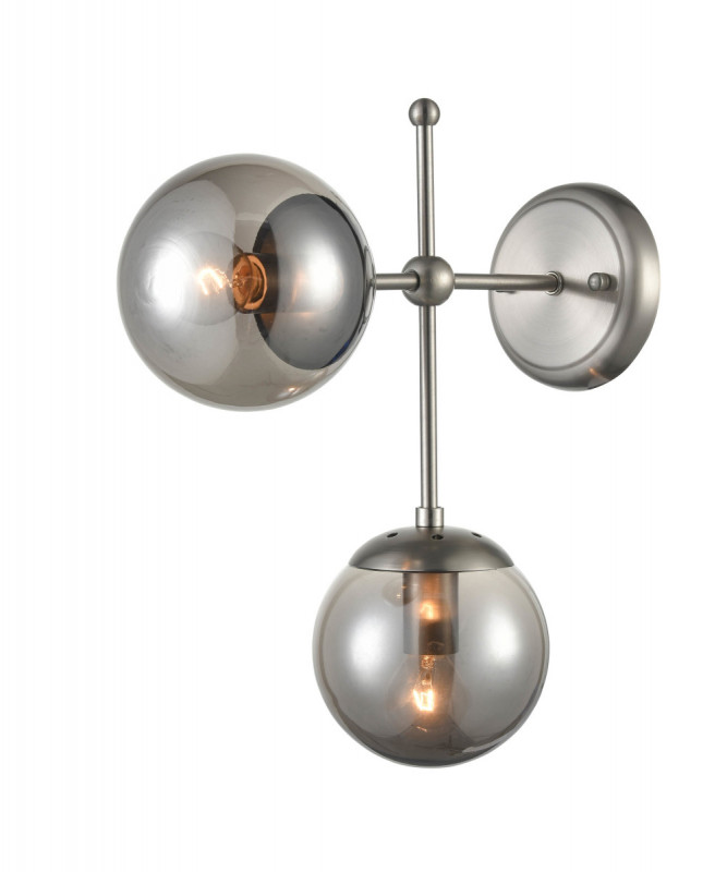 Бра 35*13*39 см, 2*E14 сатин никель Vele Luce Modena VL5013W02