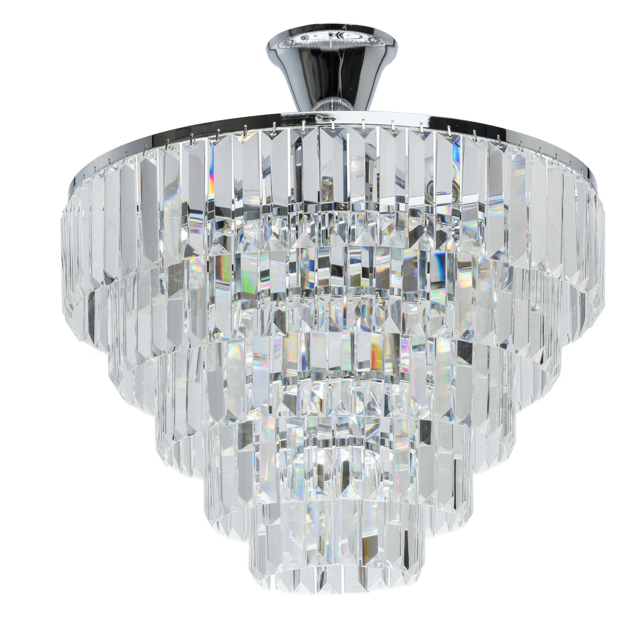 Люстра 50*43 см, 5*E14 хром/прозрачный MW-Light Аделард 642010705