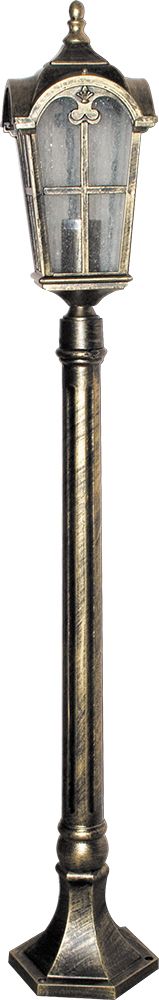 Светильник садово-парковый Feron PL107 112 см столб четырехгранный, черное золото