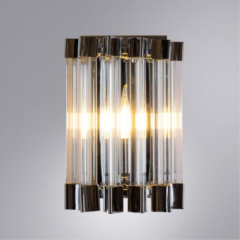 Светильник настенный 12*19*26 см, 1*E14 хром Arte lamp Caravaggio A1059AP-1CC