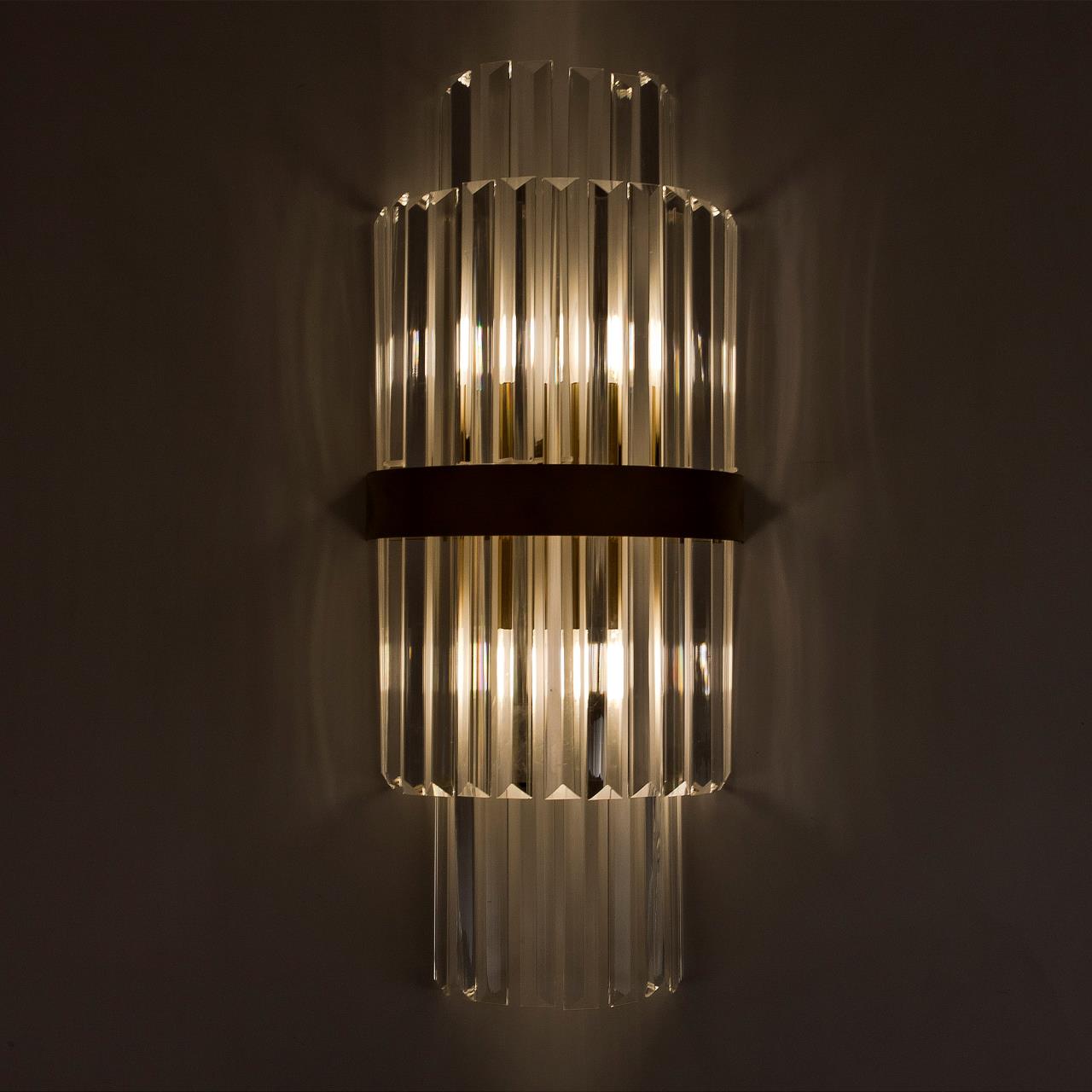Бра 23*12*55 см, Е14 2x40W, Латунь MODELUX ML.504.02 BS