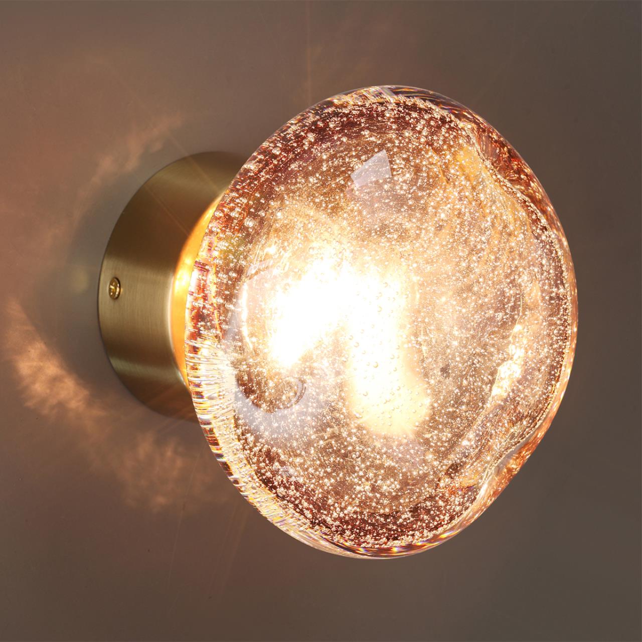 Настенный светильник 11*17 см, 1*LED*4W 3000K Odeon Light MELA 7043/4WL бронзовый