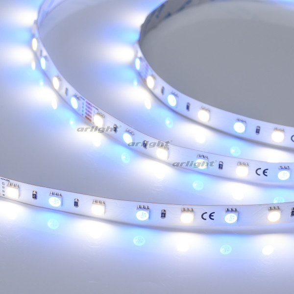 Лента RT-B60-10mm 24V RGBW-Day (14.4 W/m, IP20, 5060, 5m) (Arlight, Открытый) 018326(2). Цена указана за 5 метров. Продается кратно 5 метрам.