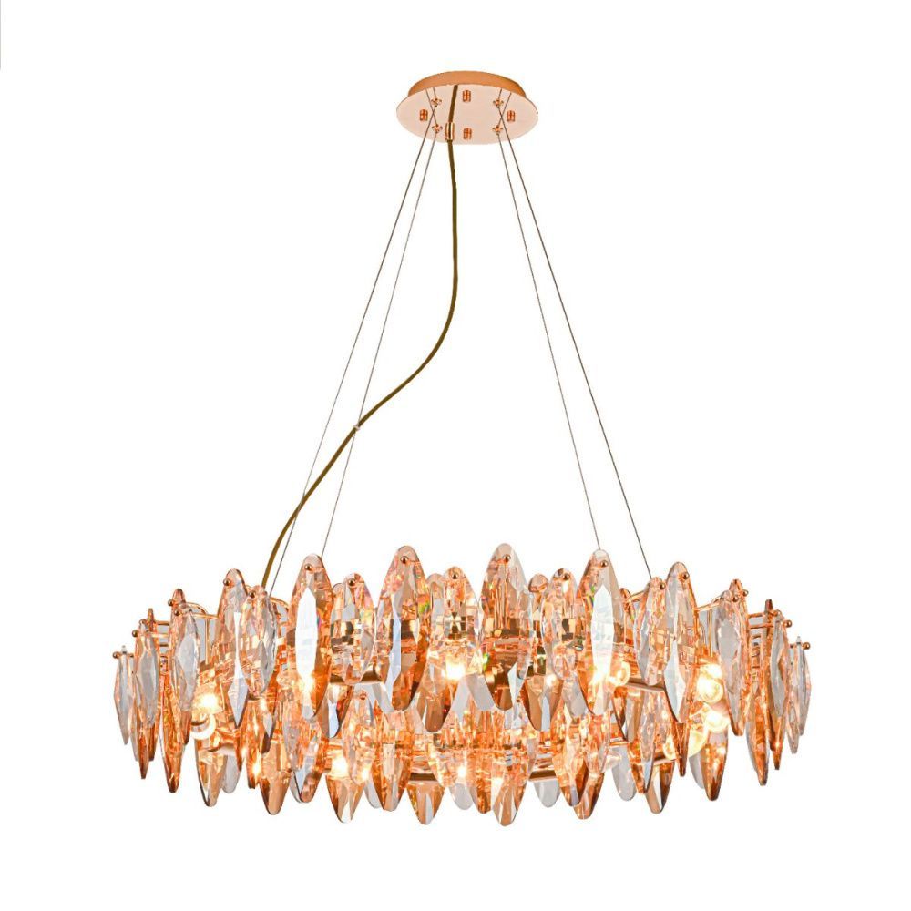 Подвесная люстра 80 см, Favourite Glans 4719-12P, золото