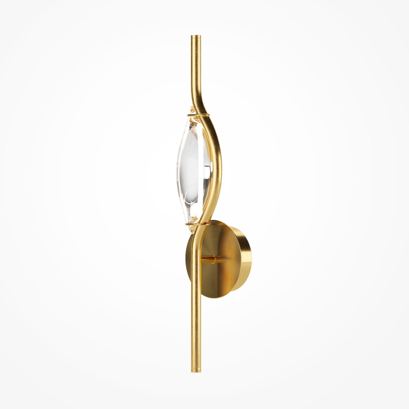 Бра 60 см, 8W, 3000K, Maytoni Foresight MOD347WL-L8BS3K, латунь