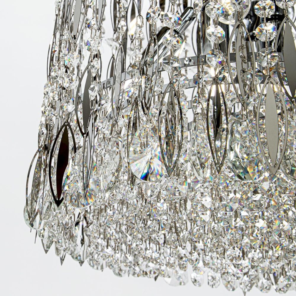 Подвесная люстра 40*40*125 см, Е14 6x40W, Хром MODELUX ML.315.6 CR