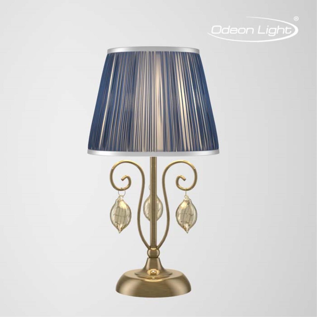 Настольная лампа Odeon Light Niagara 3921/1T бронза/ткань/стекло