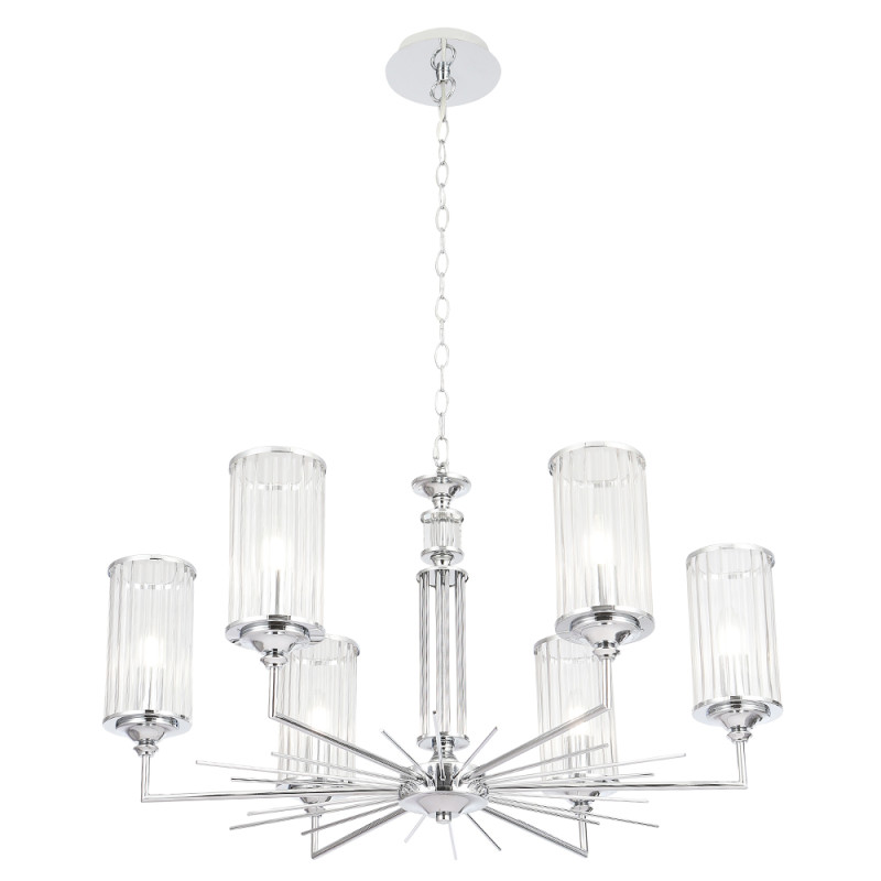 Светильник 77 см, Crystal Lux GLORIA SP6 CHROME, хром