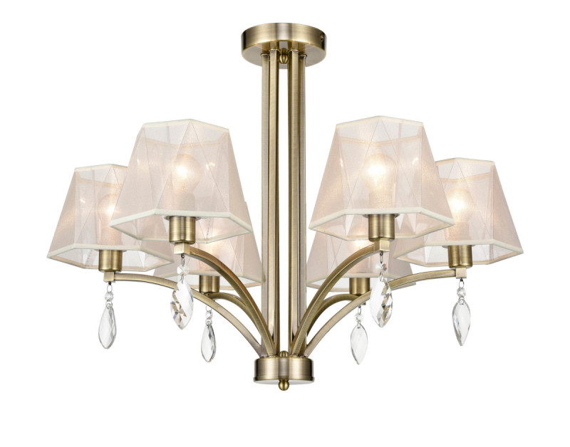 Потолочная люстра  63*49 см, 6*E14 античная бронза Vele Luce Sinfonia VL4184L06