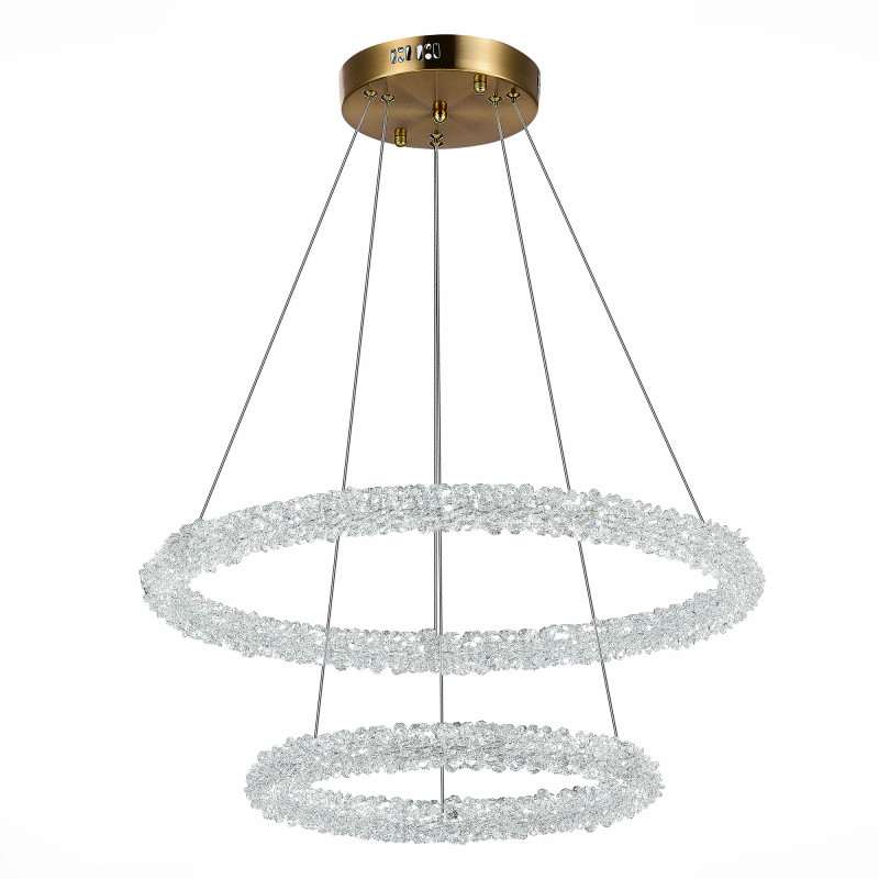 Люстра подвесная 60 см, 55W 3000 - 6500K ST LUCE AVANA SL6110.203.02 Золотистый