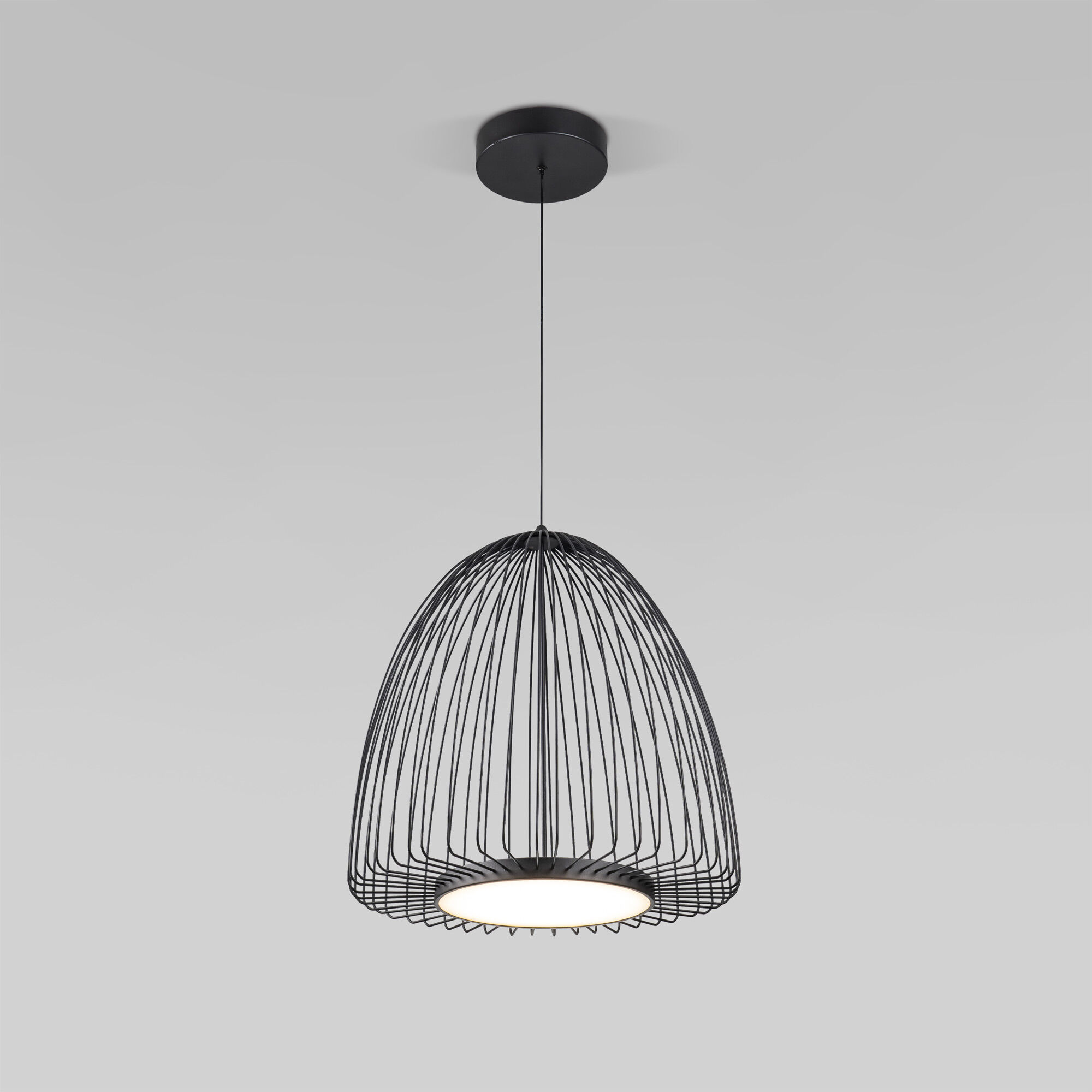Подвесной светильник 45*45*60-160 см, LED*39W, 4000K, Eurosvet Comodita 40010/1 LED, черный, a069296