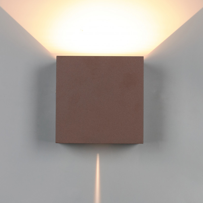 Бра 10*15*15 см, LED *  20W, 3000К Mantra Davos 7438, коричневый