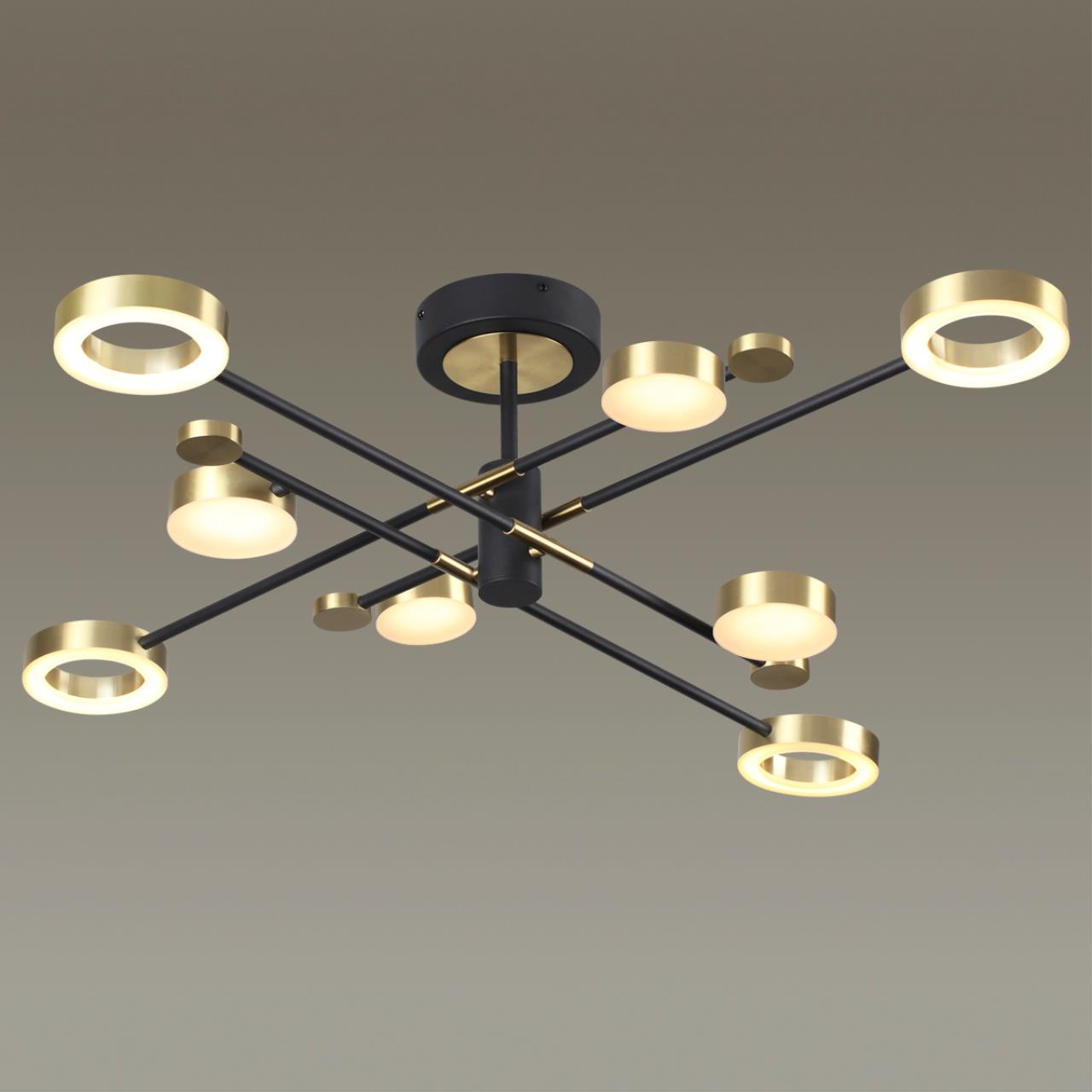 Потолочная светодиодная люстра Диаметр 105 см 63 вт Odeon Light Denzel 4321/63CL