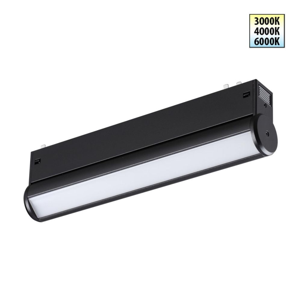 Cветильник  22,6*3,3*6 см, 1*LED*10W, 3000/4000/6000K, Novotech VECTOR PORT 359950, черный,