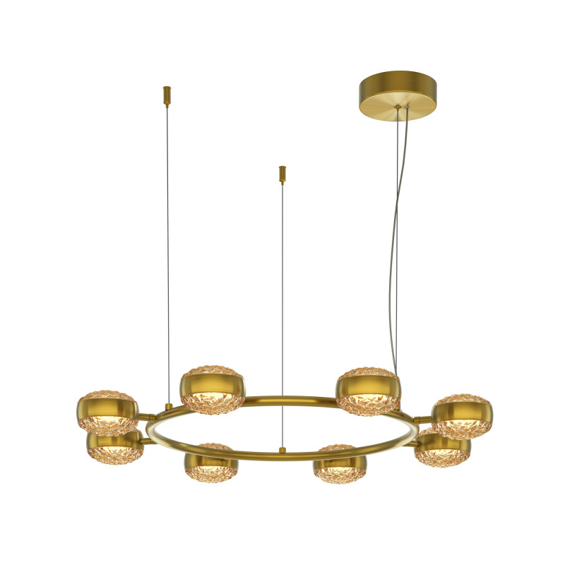 Подвесной светильник 93*93*310 см, LED, 80W, 3000К, Maytoni Mind MOD299PL-L80BS3K латунный