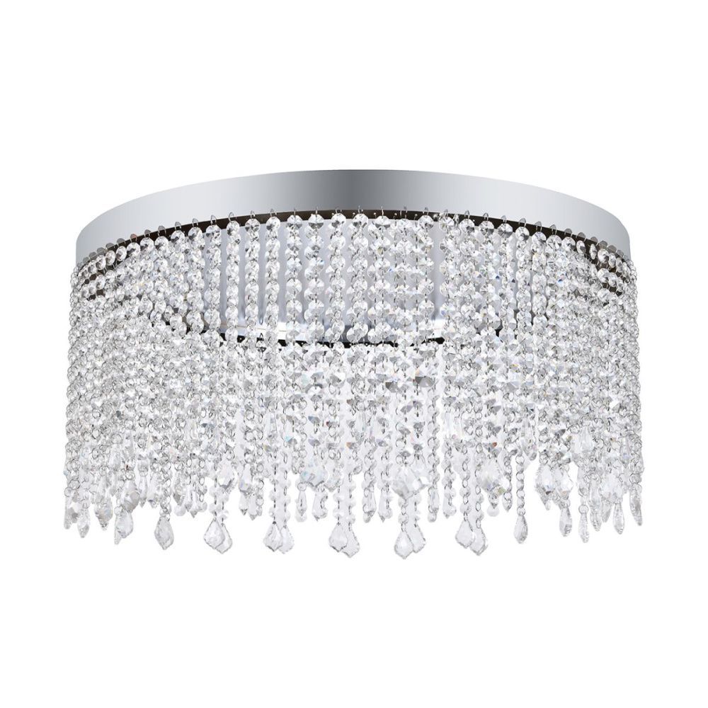 Потолочная люстра 60 см, 45W, 4500K, Indigo Diluvio 12055/1P Chrome V000192L, хром