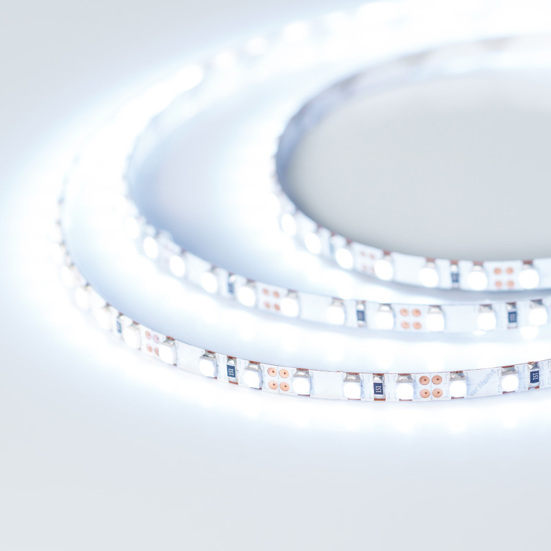 Лента RT-A120-5mm 12V Cool 15K (9.6 W/m, IP20, 2835, 5m) (Arlight, 9.6 Вт/м, IP20) 015212(2). Цена указана за 5 метров. Продается кратно 5 метрам.