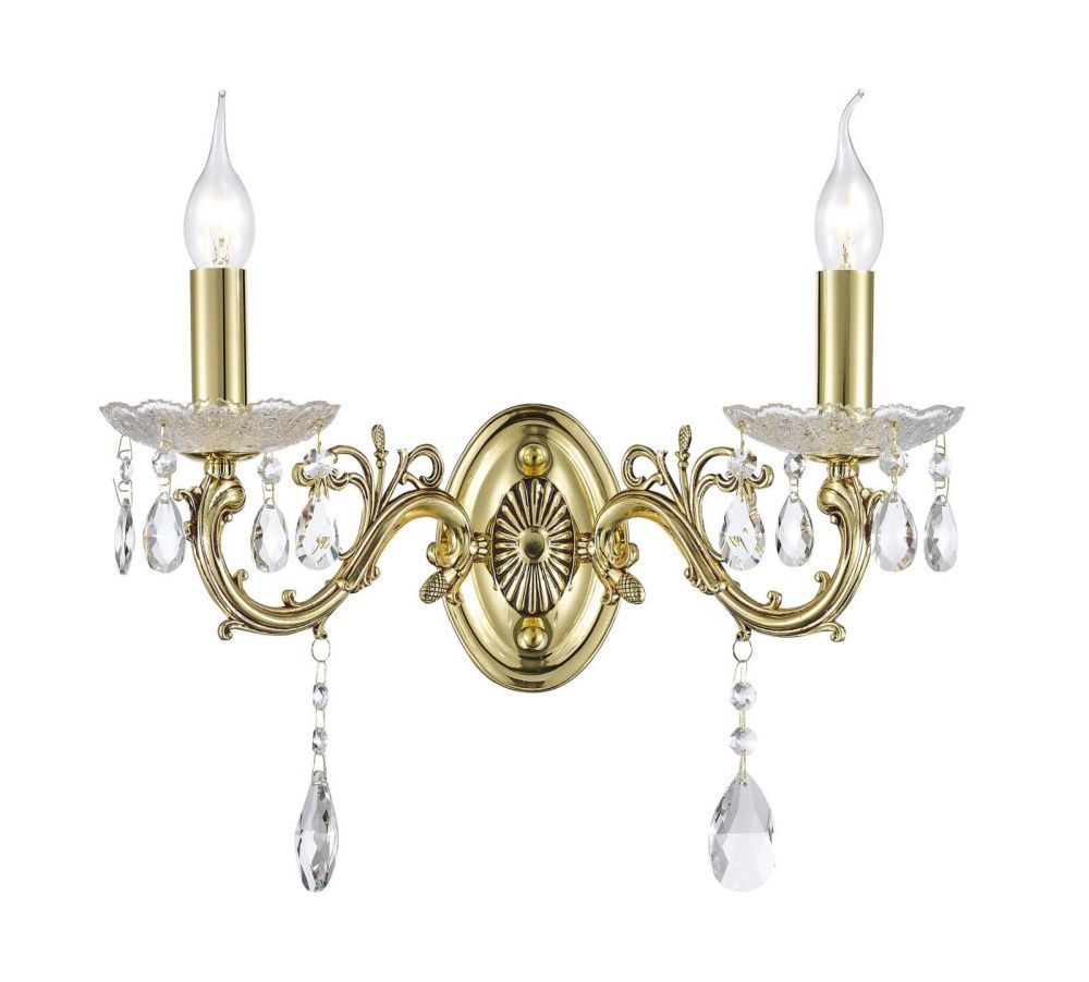 Бра *33*42 см, 2*E14*40W, Dio D`arte Colzano Gold Colzano E 2.1.2.600 CG, Золото