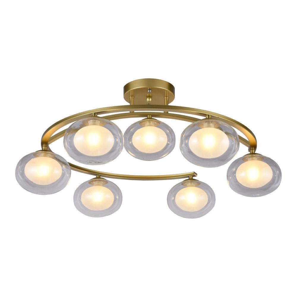 Люстра 73*73*30 см, 7*G9 Gerhort G31117/7GD CL+WT, Золото