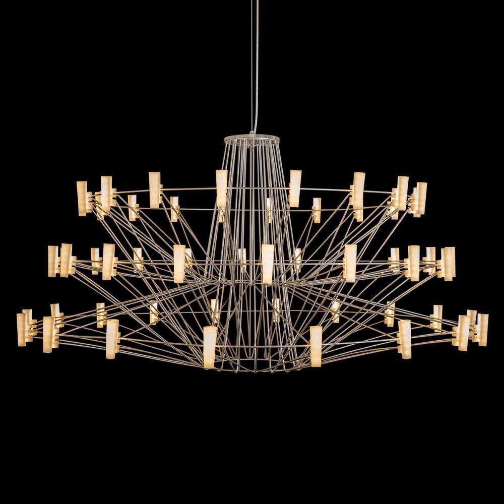 Подвесная люстра 100 см, 44W, 3000K, LOFT IT Coppelia 10476 Silver, серебро