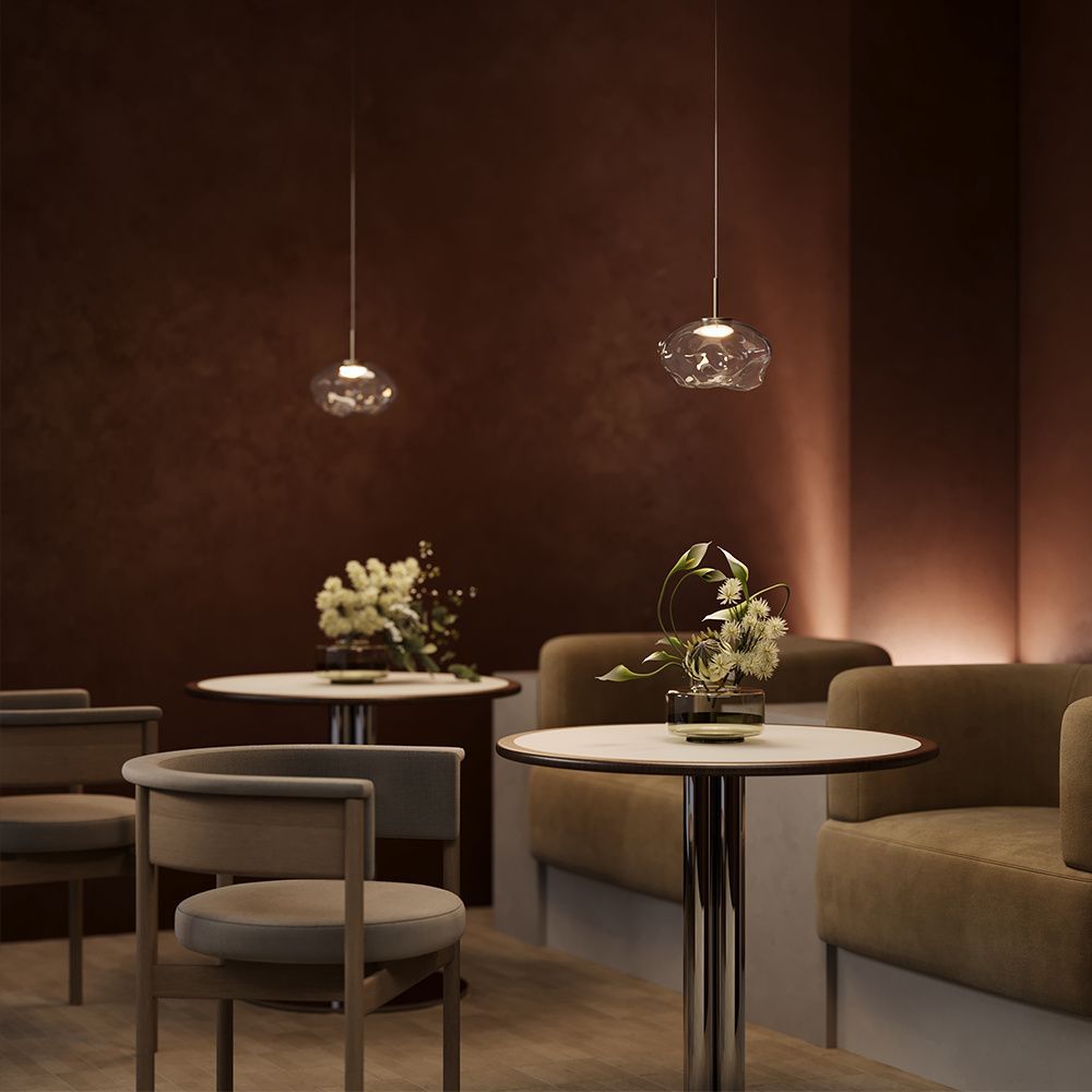 Подвесной светильник *20*35-324 см, *LED*5W, 3000K, Maytoni Malleata MOD516PL-L5PT3K, Платина