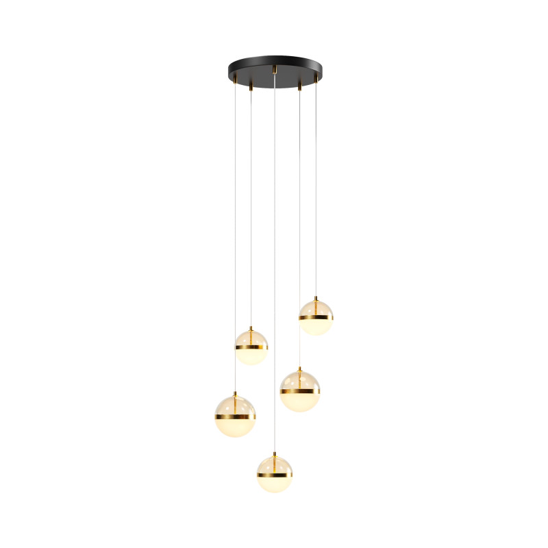 Каскадная люстра 45*45*318,5 см, LED, 58W, 3000К, Maytoni Area MOD295PL-L60BBS3K черный