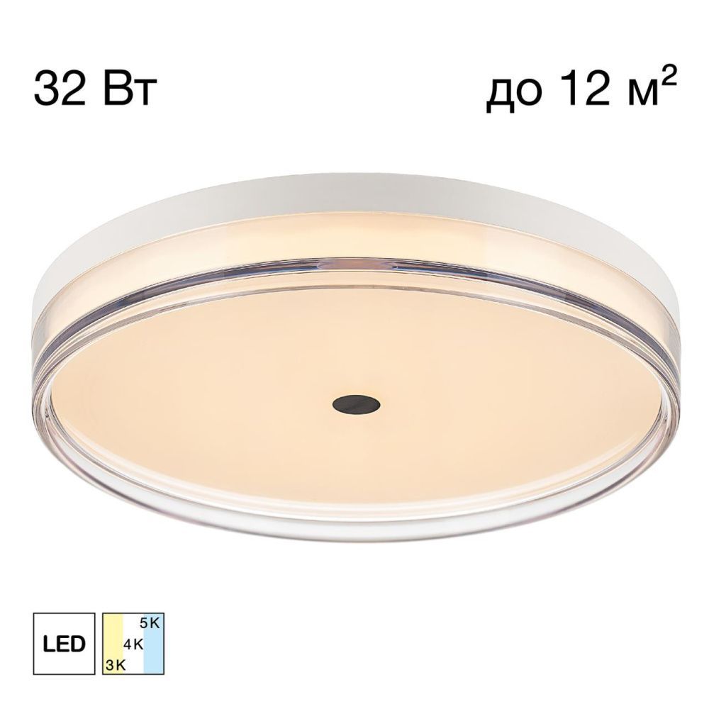 Светильник 40 см, 32W, 2800-6000K, Citilux DIXON CL747400V, белый