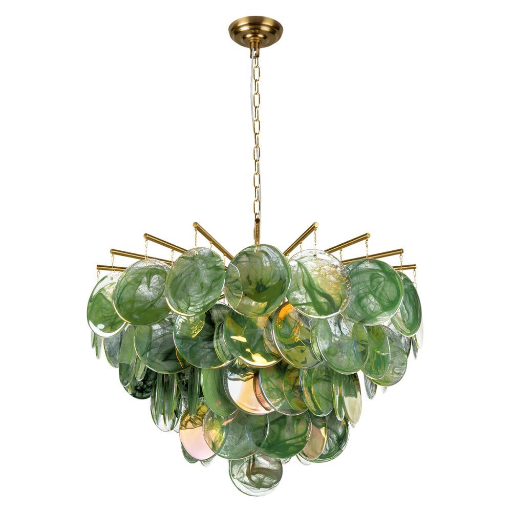 Подвесная люстра 80 см, LOFT IT Lolly 10492/800 Green, золото