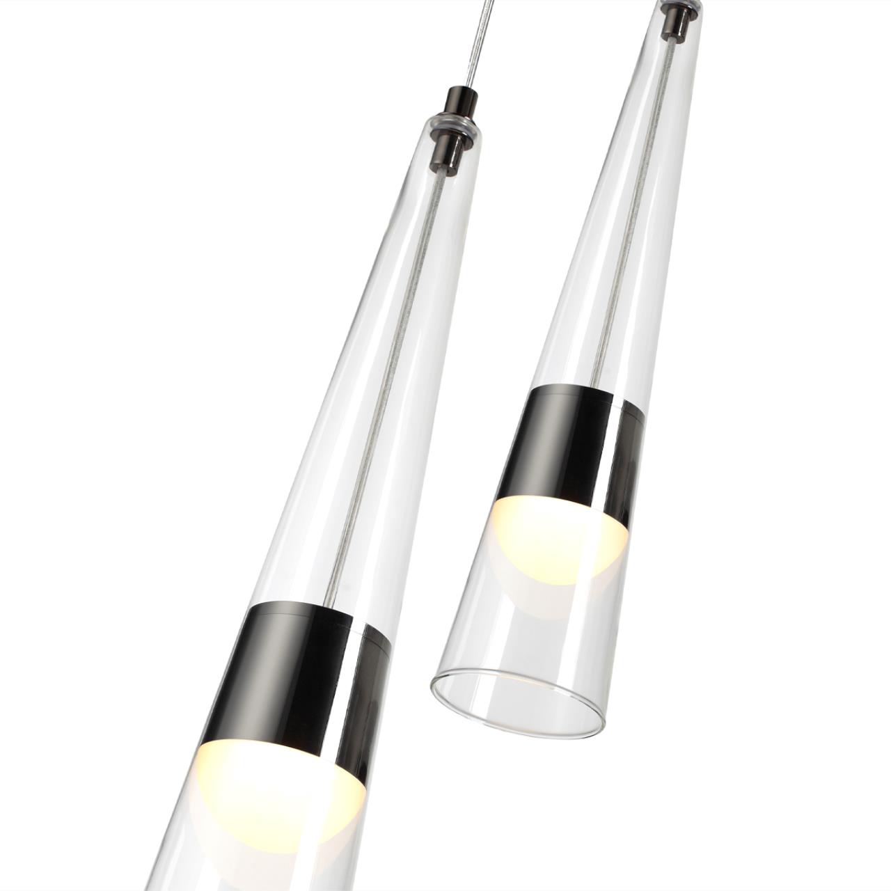 Бра 16*100 см,  LED*W, 3000 К, Odeon Light Lump, темный хром 5044/24WL