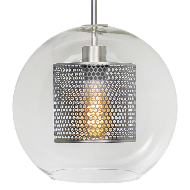 Подвесной светильник Loft it Heragon LOFT2567-C, никель, диаметр 30 см