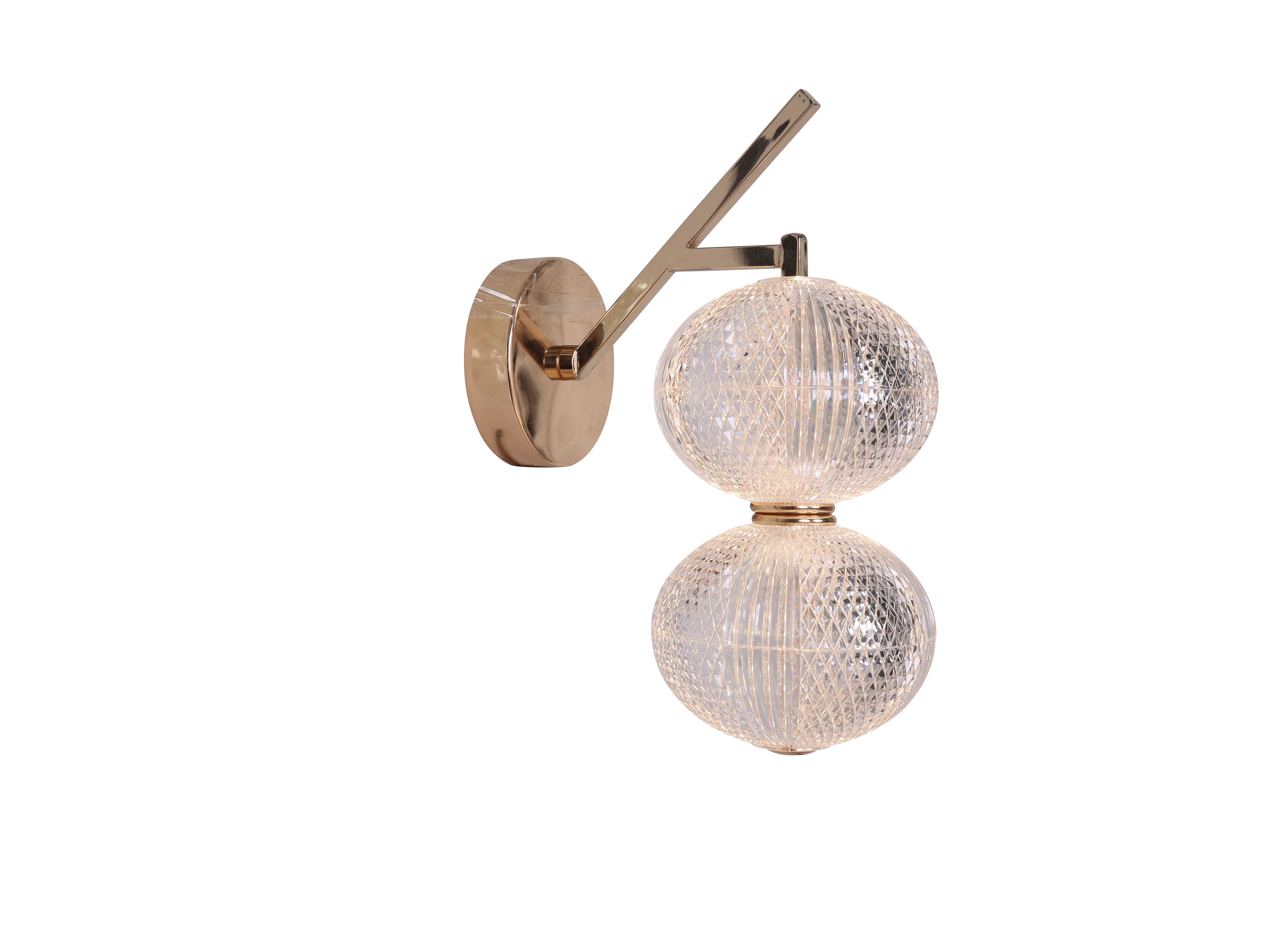 Бра 150*250*350, LED, 8W*2 NewRgy LED W9228/2 FG, Золото