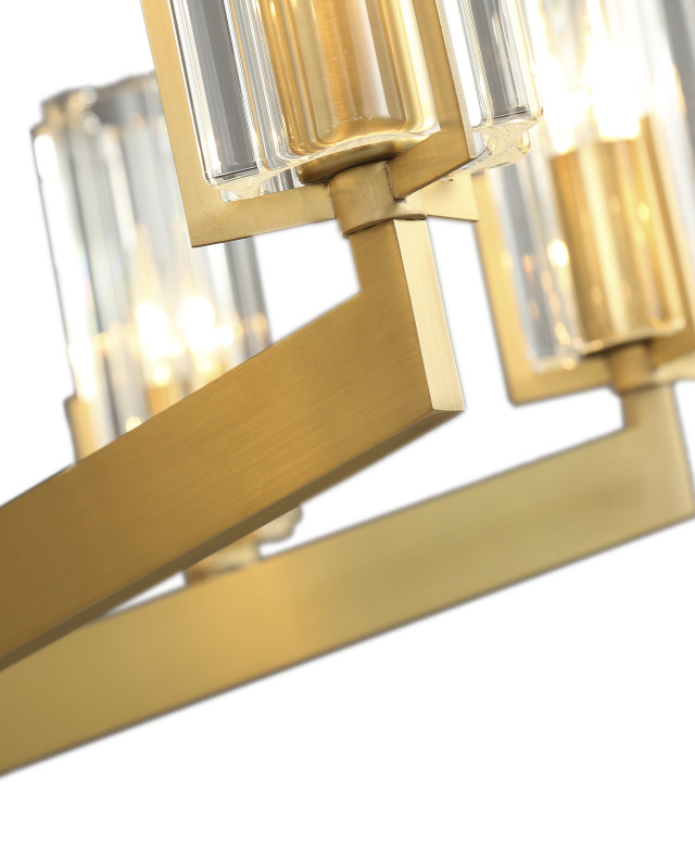 Подвесная люстра 60*97 см, 6*E14, 240W, Moderli Brass V11074-6P латунный