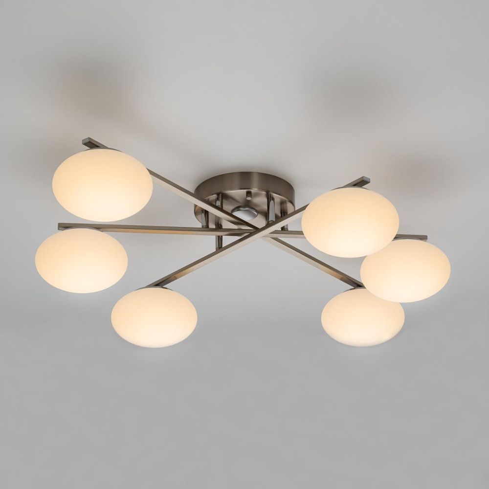 Светильник 87 см, 72W, 7560 Lm, 3000-5500K, 20-26 м2 Citilux ATMAN SMART CL226A161 RGB LED, матовый хром