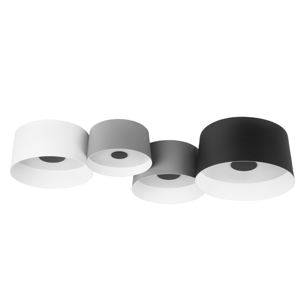 Светильник 88*45*18,5 см, 4*LED*47W, 4000K, Loft It Duo 10360/4, Белый, серый, черный