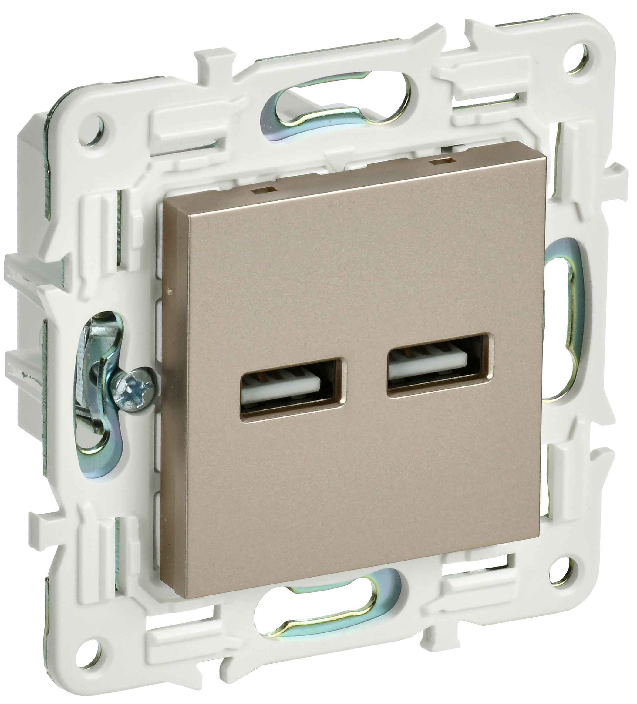 SKANDY Розетка USB A+A 3,1А SK-R15Sh шамп. IEK, SK-U21-D31-K37