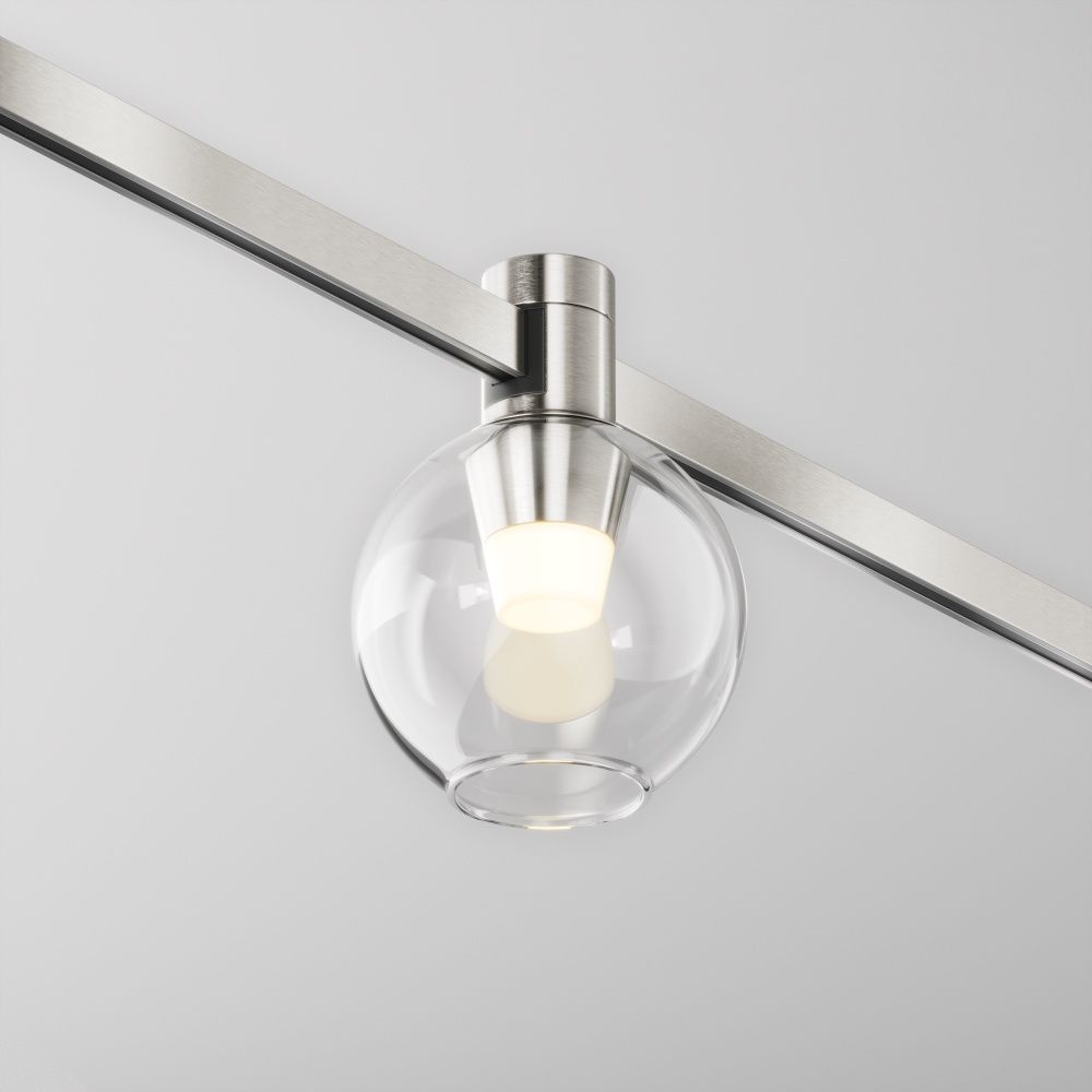 Трековый светильник  TR148-1-3W3K-PT **-11,5 см, *LED*3W, K, Maytoni technical FLARITY TR148-1-3W3K-PT, Платина