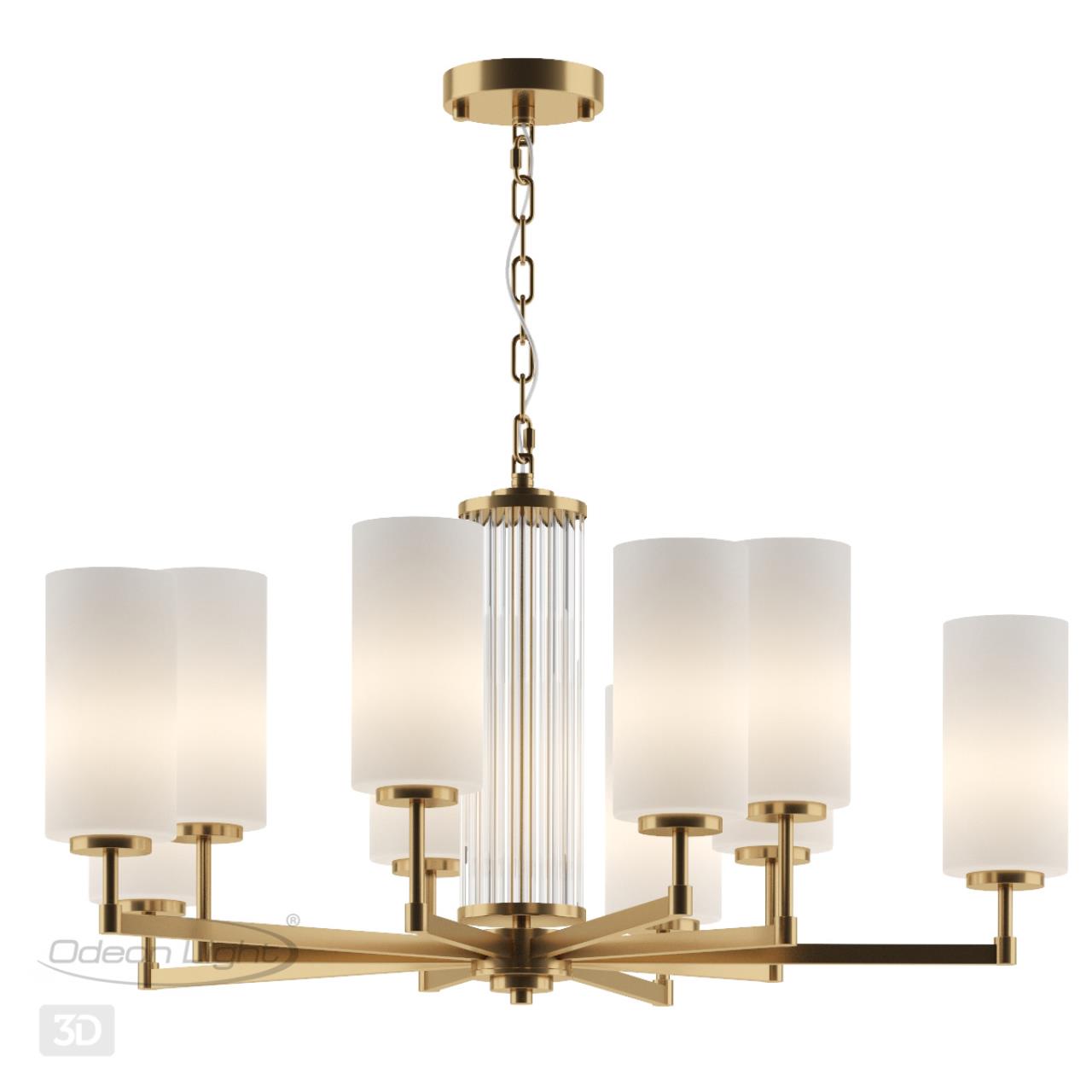 Светильник 85 см, Odeon Light HALL KASALI 4990/10, матовое золото