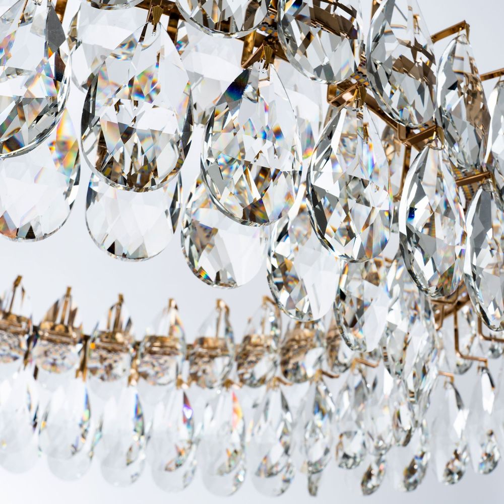 Подвесная люстра 80*80/100 см, LED 45W 3000-5500K MODELUX premium ML.6901.800P GD золото