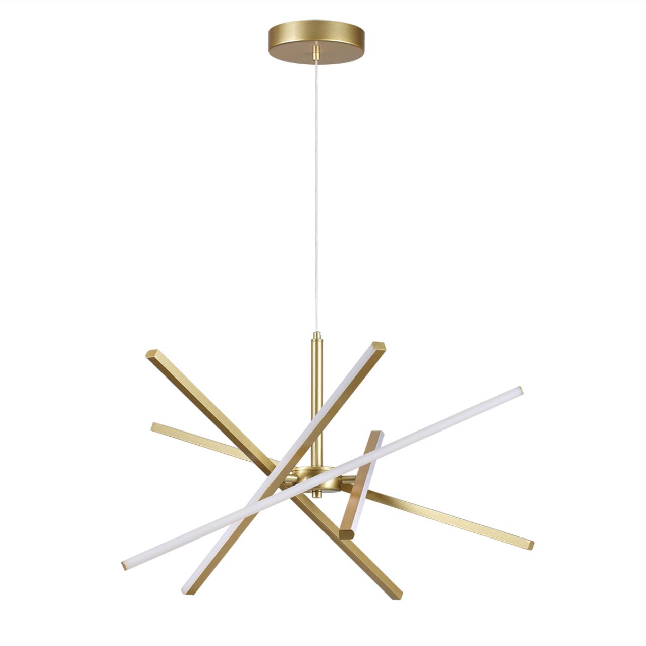 Светильник подвесной 70*150 см, 1*LED*60W, 4000K, 2800Lm, 10 м2 Lumion Parker 6564/60L золотой