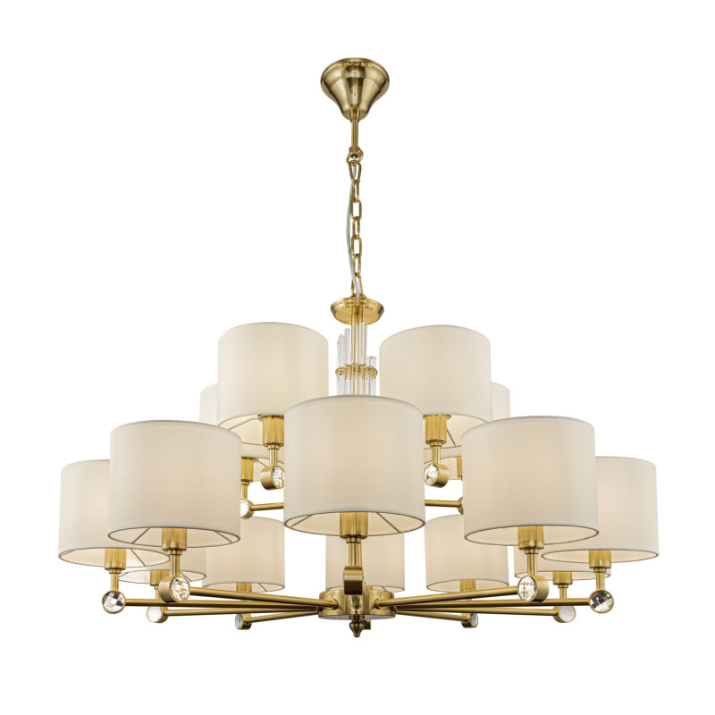 Подвесная люстра Maytoni Alloro MOD088PL-15BS, диаметр 90 см, латунь