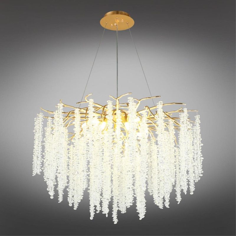 Подвесная люстра 80*80-180 см, 13*G9, 5W, Aployt PAULINA APL.848.03.13, золотой