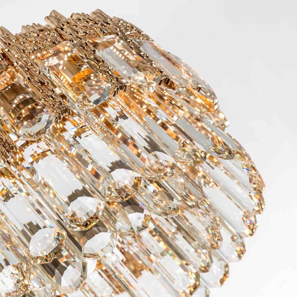 Подвесная люстра 40 см, 75W, 3000-6000K, MODELUX ML.830.400 GD, золото