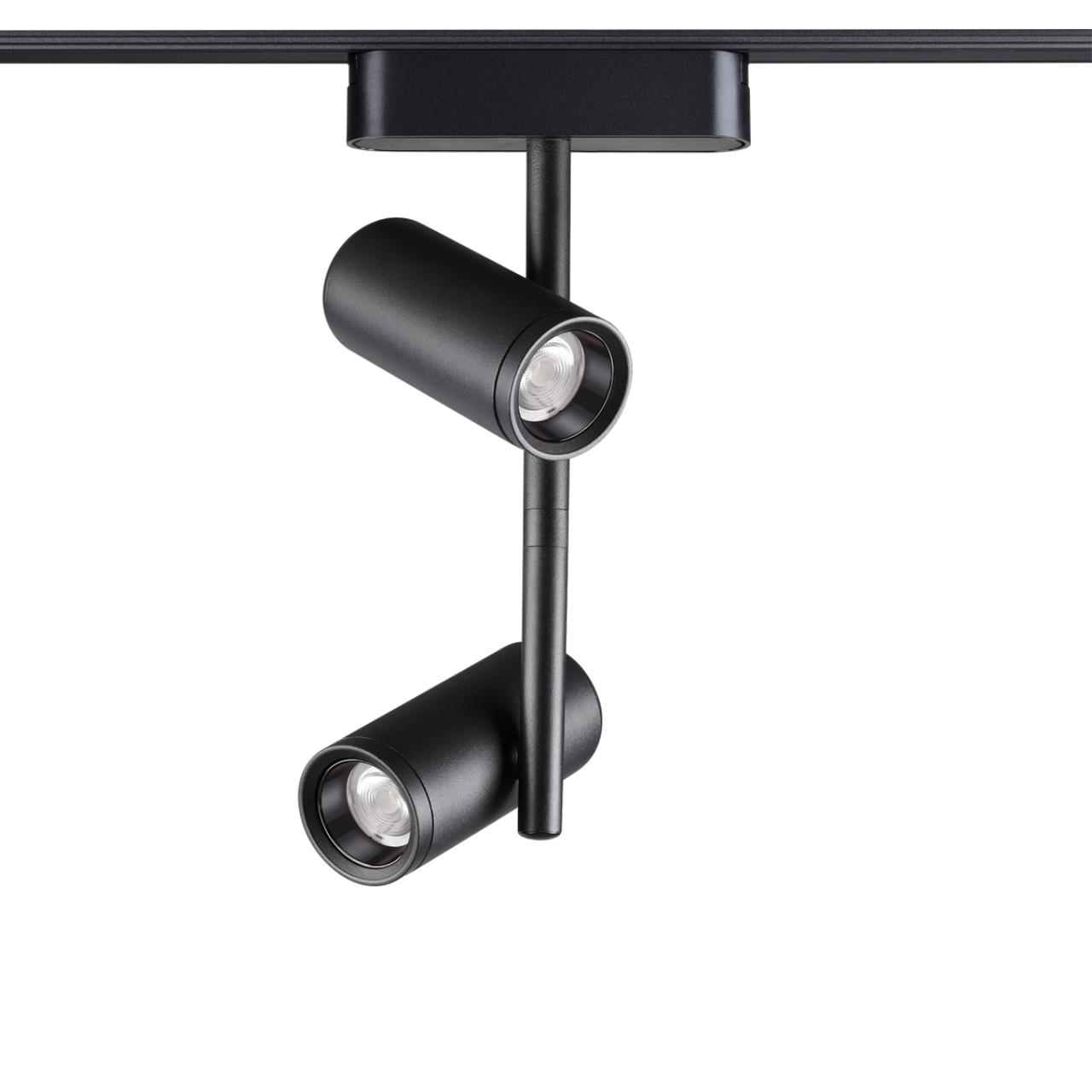 Трековый светильник для низковольтного шинопровода 11,5*4,2* см, LED 16W*3000 К, Novotech Shino Smal, черный, 359272